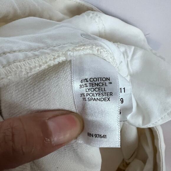 J. Jill Women's Jeans Size 18R High Rise Straight Leg Stretch Ivory Beach Denim - Picture 7 of 8